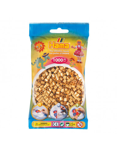 Hama Strijkkralen - Goud (061), 1000st.