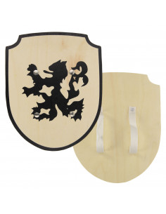 Houten Schild Leeuw met...