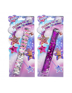 Klaparmband met Pailletten