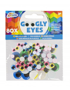 Wiebeloogjes Gekleurd 80st.