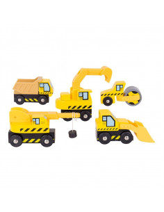 BigJigs Bouwvoertuigen Set