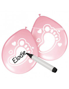 Beschrijfbare ballonnen Baby meisje