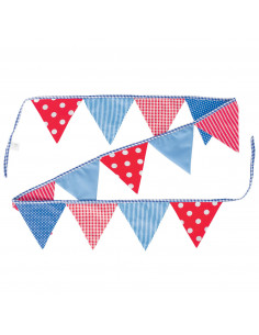 Vlaggenlijn Blauw/Rood