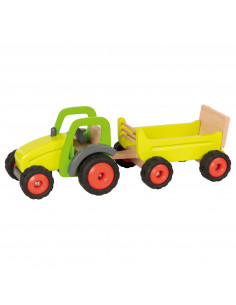 Houten Tractor met Trailer