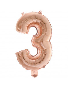 Folieballon Cijfer 3 40cm...