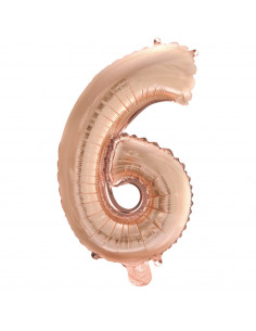 Folieballon Cijfer 6 40cm...