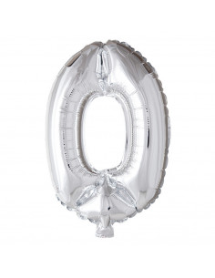 Folieballon Cijfer 0 40cm...