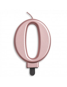 Nummer Kaars Metallic Rose...