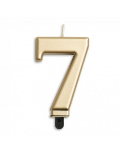 Nummer Kaars Metallic Goud...