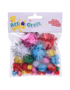 Glitter pompons