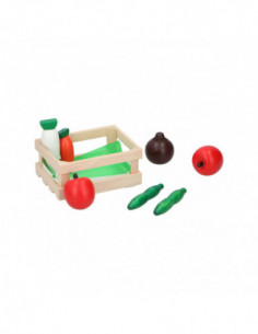 Houten Kistje met Groenten