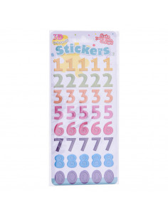 Cijfer Stickers 3D