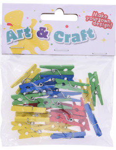 Mini Gekleurd Wasknijpers...