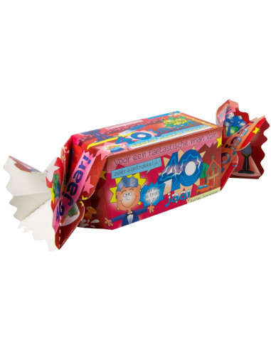Cadeauverpakking 40 Jaar 20 Cm Karton...