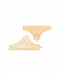 Houten Rails - T-splitsing...