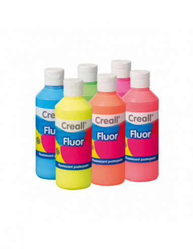 Creall Fluor Plakkaatverf 6x250ml