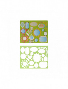 Tekensjabloon Spiegels 27x19cm