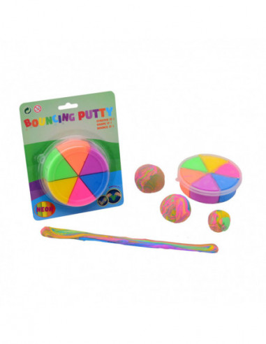 Bouncing Putty 6 Neon-kleuren