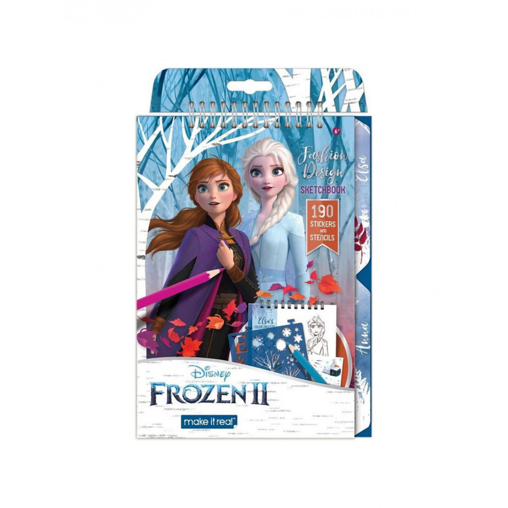 Frozen Sketch- en Stickerboek met Stencils