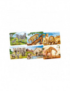 Houten Mini Puzzel - Wilde...