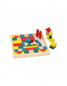 Houten Bouwblokken 48dlg.