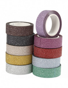 Glitter Tape Kleur10st.