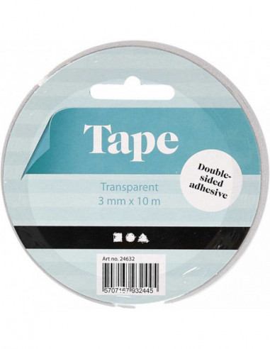 Dubbelzijdig Klevend Tape 3mm 10m