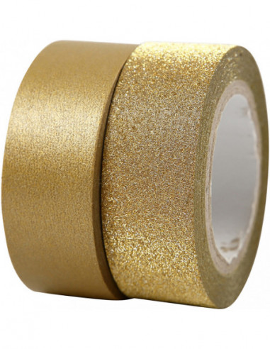 Masking Tape Goud 2m 2st.