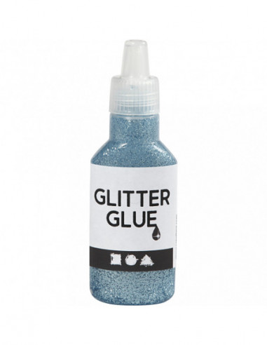 Glitterlijm Lichtblauw 25ml