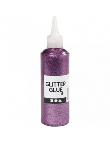 Glitterlijm Paars 118ml