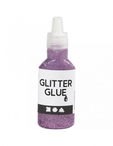 Glitterlijm Paars 25ml