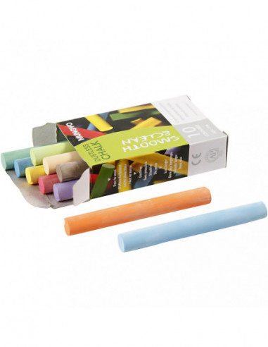 Schoolbordkrijt Kleur 10st.
