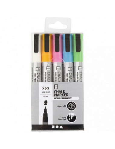 Krijt Markers Kleur 5st.