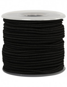 Elastiek Zwart 25m