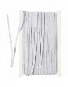 Elastiek Dikte 6mm Wit 50m