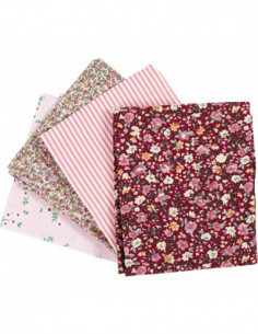 Patchwork Stof Roze 45x55cm...