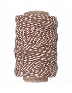 Katoenkoord Bruin/Wit 50m