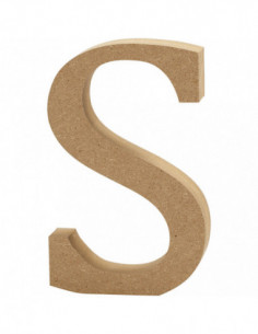 Letter S MDF 13cm 1st.