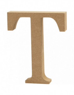 Letter T MDF 13cm 1st.