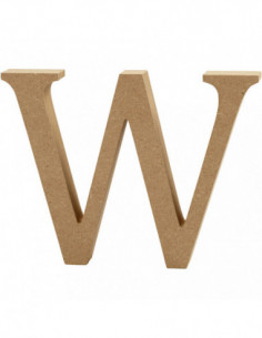 Letter W MDF 13cm 1st.