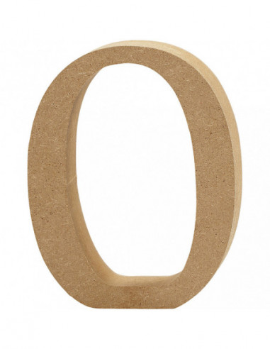 Cijfer 0 MDF 8cm 1st.