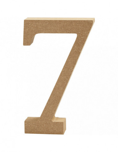 Cijfer 7 MDF 8cm 1st.
