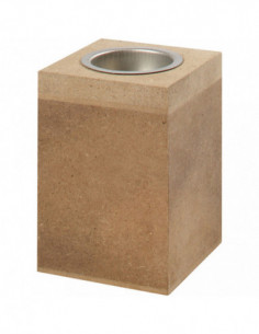 Waxinelichthouder Hout 10cm