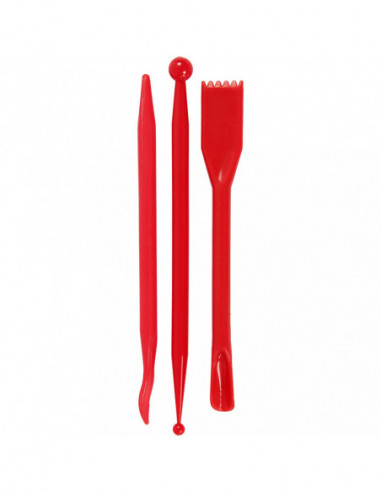 Boetseergereedschap Rood 3st.