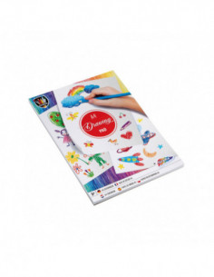 Tekenblok A4 72 witte vellen