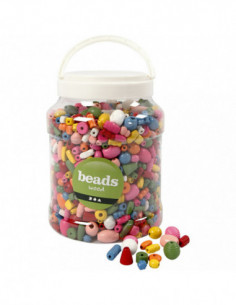 Houten kralen in Opbergemmer