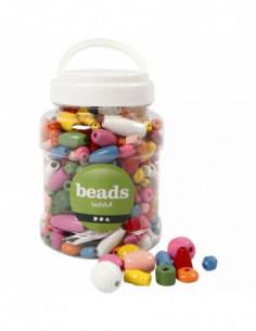Houten Kralen Kleur 175gr.