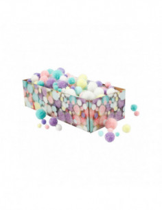 Pom-poms Pastelkleuren 400gr.