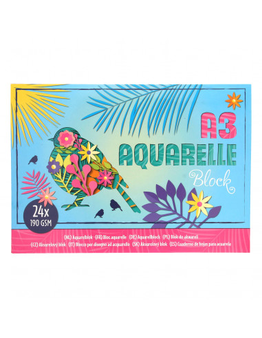 Aquarelblok A3 24 Vellen