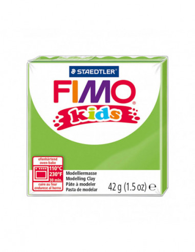 FIMO Kids Boetseerklei Lichtgroen 42gr